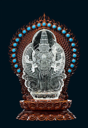 水晶《前八臂千手观音》