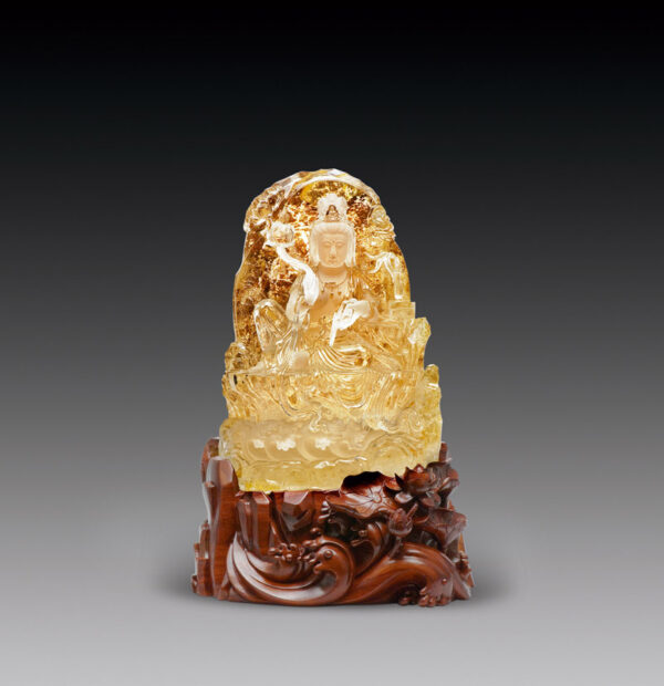 水晶《自在观音》