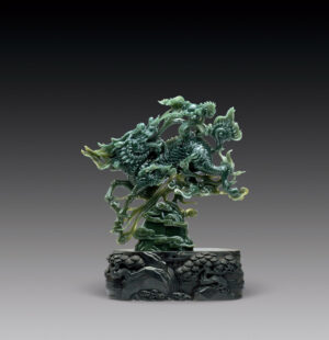 青玉《麒麟送宝》