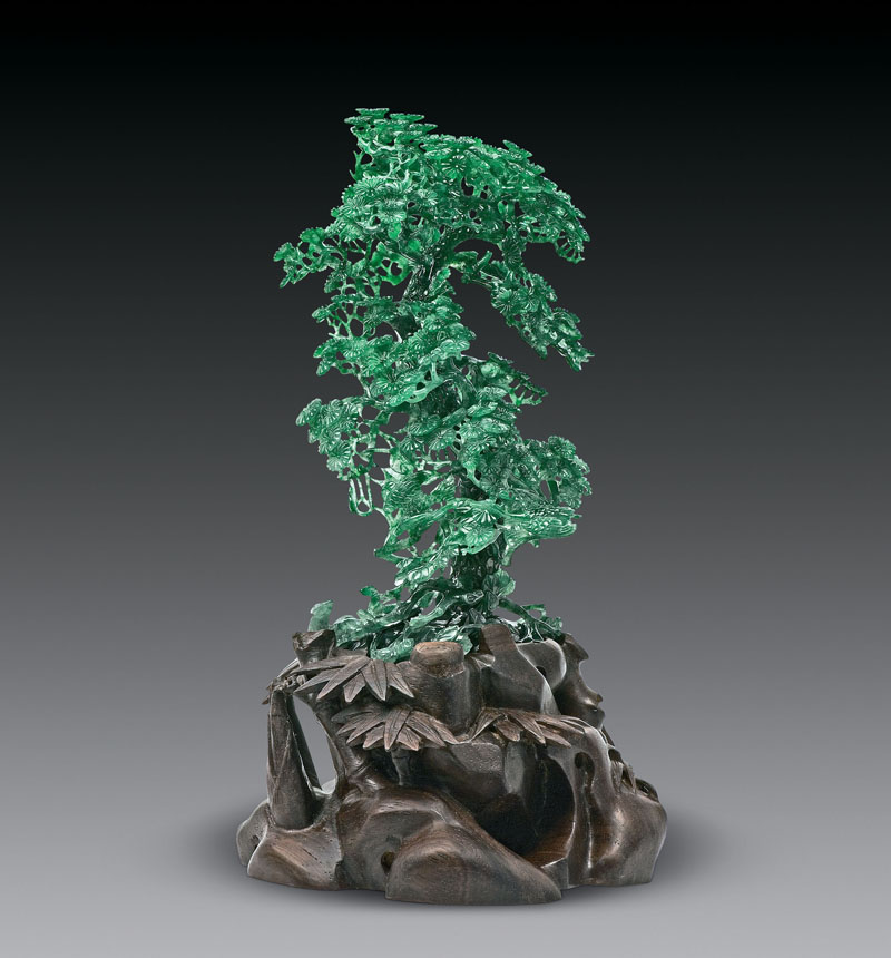 翡翠《松鹤延年》